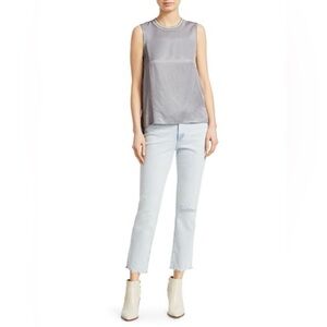 NWT Designer Rag & Bone Ali Houndstooth Silk Shell Tank Top Women’s Size Small